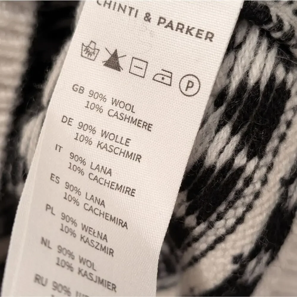 chinti & parker wool-cashmere pop fair isle sweater